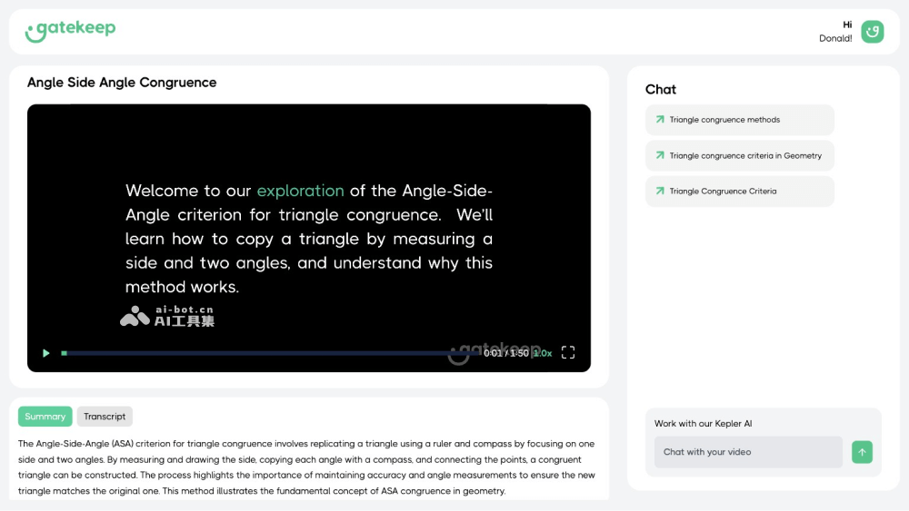 Gatekeep AI生成教学解释视频
